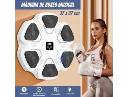 Máquina de Boxe Musical com LED e Luvas de Boxe 2 Modos 37X37X6 Cm MAGIC SELECT