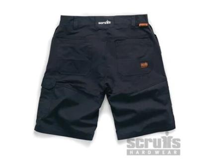 SCRUFFS T54660 Pantalón Corto de Bolsillos Con Funda Trade Flex Color Negro