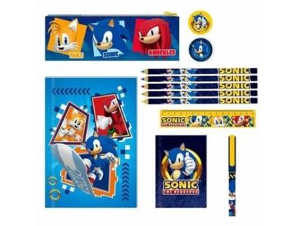 Set de Papelaria SONIC 29 5 X 22 X 3 Cm 12 Peças