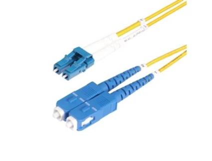Cabo de fibra ótica Lc para Sc Upc Os2 Singlemode 9/125?m 100G Lszh Duplex 5M Baixa perda de inserção Cabo resistente à curvatura da STARTECHCOM