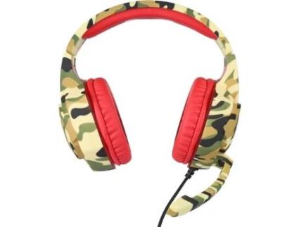 Auscultadores Gaming KUBITE V7297Cay (On Ear - Amarelo Camuflagem)