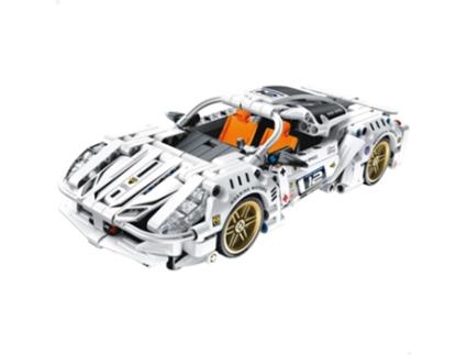 Brinquedo De Corrida Com Carro Destacável Branco 437 Peças BYM