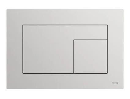 Placa de Descarga de Sanita TECE Tecevelvet para Tecnologia de Dupla Descarga 220X150X5Mm 92407 Cor: Cinzento-Pedra