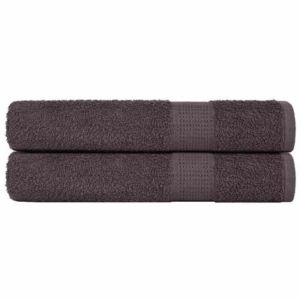 vidaXL Toalhas de sauna 2 pcs 80x200 cm 360 gsm 100% algodão antracite