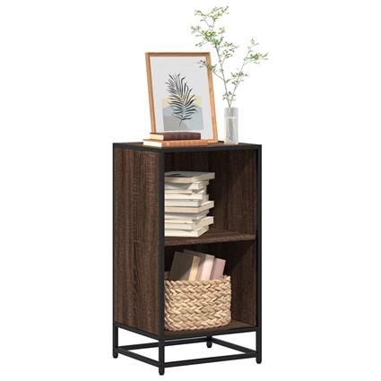 vidaXL Estante 40x35x76 cm derivados de madeira carvalho castanho