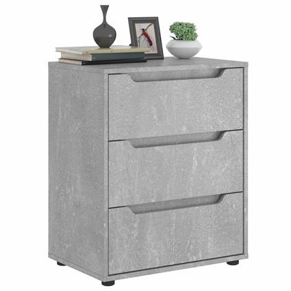 vidaXL Aparador VISNES 60x40x73 cm concreto cinzento