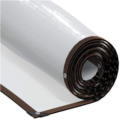 vidaXL Encerado transparente com ilhós 8x12 m Polietileno