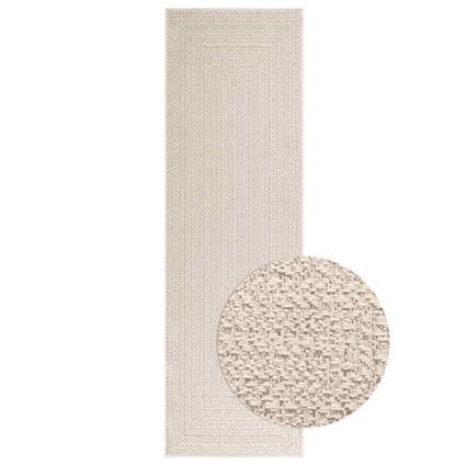 vidaXL Tapete ZIZUR creme 80x250cm aspeto de juta interior e exterior