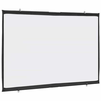 vidaXL Tela de projeção parede suspensa 72' 16:9