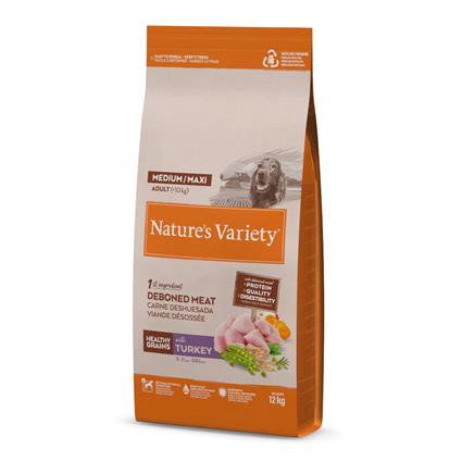 Nature's Variety Healthy Grains Medium/Maxi Adult de Peru - Pack económico: 2 x 12 kg