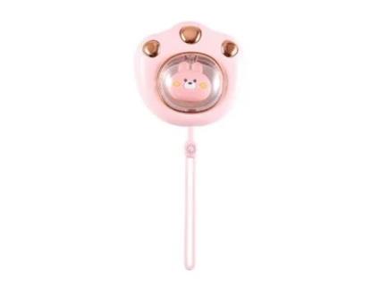 Aquecedor Elétrico Recarregável de Mão Usb Cor Rosa 2400Mah Mini Formato de Garra de Gato em AIHONTAI