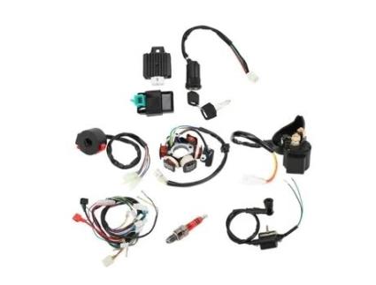 VGEBY Bobina de Estator Elétrico Quad Cablagem Cdi Cablagem Substituição para 50Cc 70Cc 90Cc 110Cc