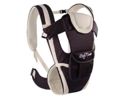 Porta-Bebês Ergonômico Ventral e Traseiro SCREL Bege & Brown de 0 a 36 Meses