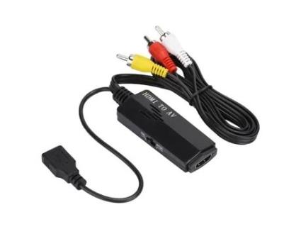Conversor de Cabo HILILAND Hd Hdmi para Av Conversor de Vídeo Hd Hdmi para Av Set Top Box para Conversor de Vídeo Antigo