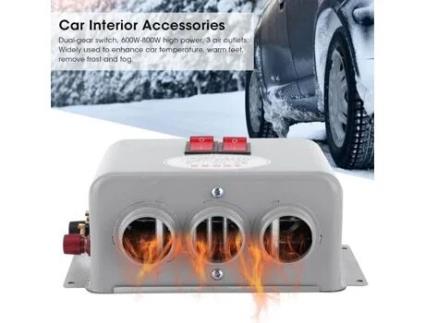 12V Aquecedor de Carro Para-Brisa Ventilador Descongelador 600W-800W 123657 ZERODIS
