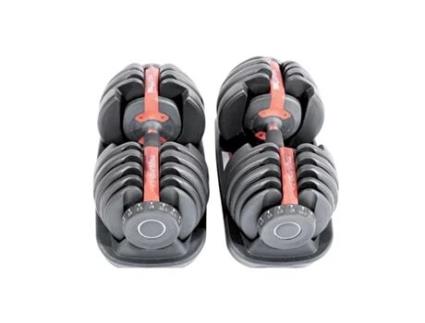 Halter Ajustável 24Kg 2 Unidades Smart Dumbbell Pesos Ajustáveis de 2 5Kg a 24Kg 15 em 1! Dumbells PH FITNESS