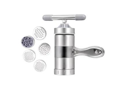 Máquina Manual de Prensagem de Macarrão em Aço Inoxidável Fabricante de Macarrão Faca de Cozinha PIXNOR