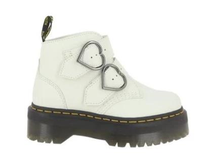 Botas de Mulher ZZZOOLIGHT Dr Martens Devon Tecido Branco (36)