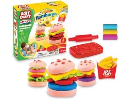Conjunto de Plasticina ARTS&CRAFTS Hambúrguer Play Dough (150 gr)