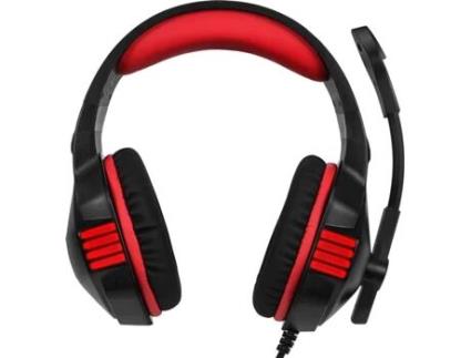 Auscultadores Gaming com Fio HUNTERSPIDER V3865R (On Ear - Vermelho)