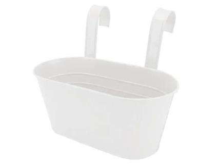 EBTOOLS Suporte para Plantas Suspensas Balde de Ferro para Vasos de Flores com Gancho Removível para Casa