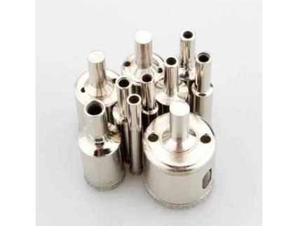 QIILU Ferramentas de Hardware 10Pcs Ferramenta de Diamante Conjunto de Brocas Ponto Buraco Serra Cortador Telha de Mármore de Vidro 8-50Mm