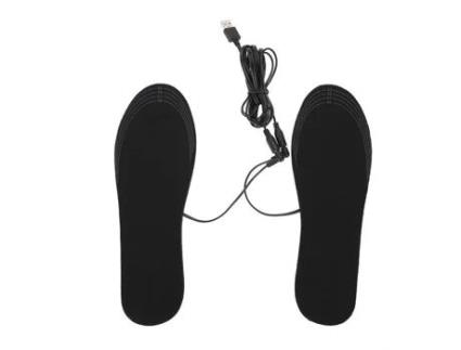 Palmilhas Aquecidas VINGVO Usb Duo Fibra Elástica Eva 40-44 Aquecimento Rápido e Confortável