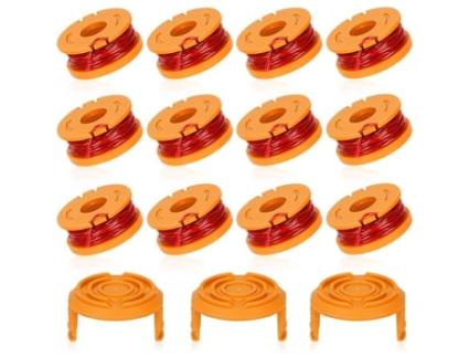 Carretel de Substituição de 12 Pacotes Compatível com Worx Wa0010 Carretel de Fio de Borda 3M Wa0004.1-Wa0010 Edger Ø1 65 Mmu1689 CHICHENG