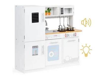 Cozinha Infantil de Madeira com Luz Led Potes ECOTOYS