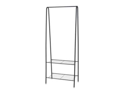 Cabide de Metal com 2 Prateleiras Alt.152Cm WELLHOME
