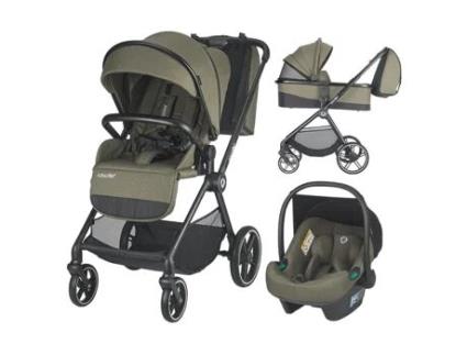 Carrinho de Bebé 3In1 COCCOLLE Lissia Mosse Green