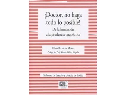 Livro Doctor, No Haga Todo Lo Posible!