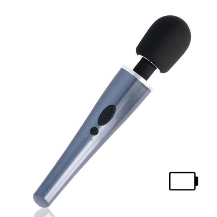 BLACK AND SILVER DEXTER MASSAGE WAND