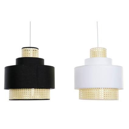 Candeeiro de teto  Poliéster Rotim Marrom claro (2 pcs) (35 x 35 x 44 cm)