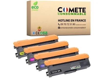 Pacote de 4 Toners Compatíveis Brother Tn320 Tn-320 Consumível Comète COMETE CONSOMMABLE