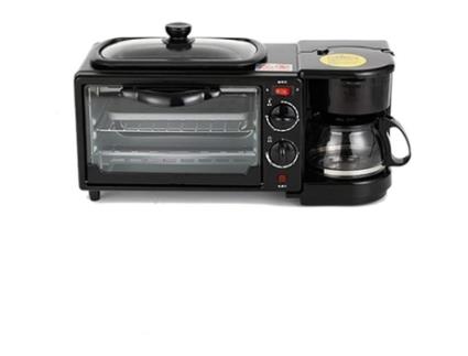 Casa Multifuncional 4L 1050W Máquina de Café Da Manhã Mini Forno Elétrico Microondas Torradeira Frigideira Ome J4878 SANAG