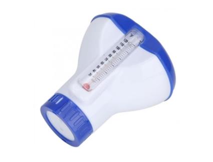 Distribuidor Flutuante de Tablet para Piscina de 5 a 8 Polegadas Dispensador Químico de Cloro Flutuante com Estilo Termômetro-2 DIERCOSY