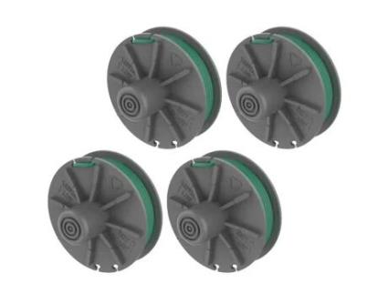 Pacote de 4 Carretéis de Linha de Reposição Gardena 5309-20 para Power Cut Plus 650/30 Art.9811 Aparador de Cordas 2 Mm 4 6 M AQSACOKIYA