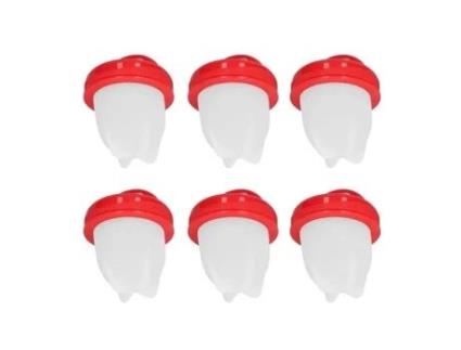 EBTOOLS Caldeira de Ovo 6 Pçs Copo de Caldeira de Ovo Antiaderente Fogão de Ovo de Silicone Molde de Caldeira de Ovo para Cozinha Doméstica