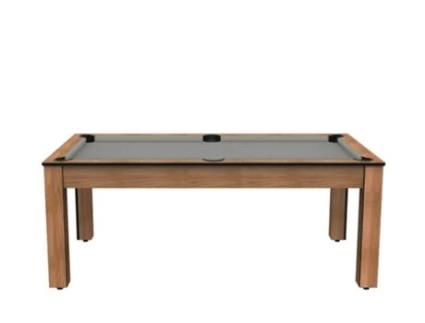 DE FAUGÈRES Mesa de Bilhar Arizona de 7 Pernas Convertível em Mesa de Jantar para 8 Pessoas Bege
