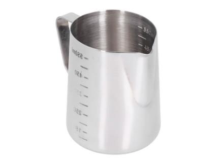 Jarro para Fazer Espuma de Leite Copo de Aço Inoxidável para Fazer Espuma de Leite Jarra de Café com Escala de Medição para KEENSO