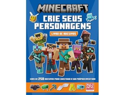Livro Minecraft - Crie Seu Personagem Livro Oficial De Adesivos de MOJANG AB (Português)