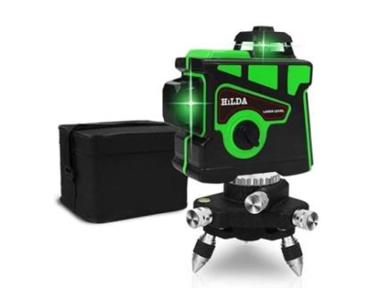 Jz42420-Nível de Laser. Nível de Laser Cruzado Horizontal e Vertical de 12 Linhas com Autonivelamento. Feixe Verde Superpotente de 360 YWEI
