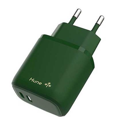 Hune Carregador De Parede Usb-a E Usb-c Eco 20w