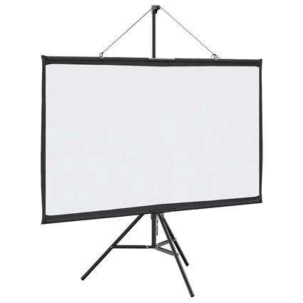 vidaXL Tela de projeção com tripé 60' 16:9