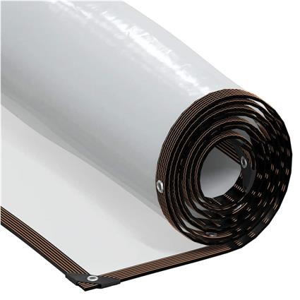 vidaXL Encerado transparente com ilhós 12x12 m Polietileno