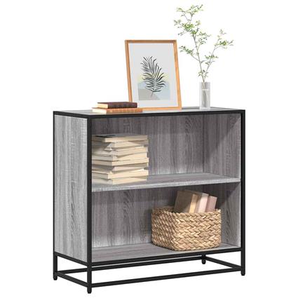 vidaXL Estante 80x35x76 cm derivados de madeira cinzento sonoma