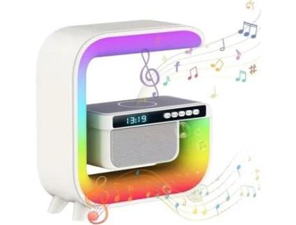 2023 Novo Abajur Inteligente Abajur com Carregador Sem Fio Alto-Falante Bluetooth Abajur Ledu2279 E.F.CONNECTION