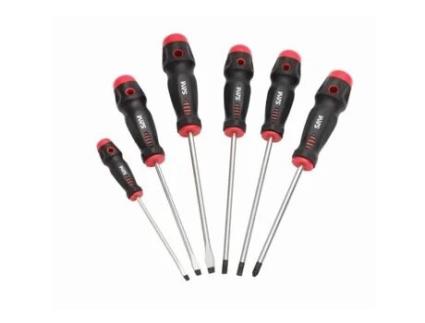 Conjunto de Chaves de Fenda Taj2 Slotted e Pozidriv Caixa Incluída SAM
