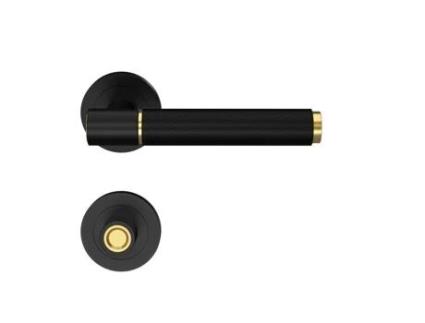 Maçaneta Studio Select Er90B1 Bad 83 em Roseta de 3 Peças para Travamento Cosmos Preto Er90B1 Bad 83 KARCHER DESIGN